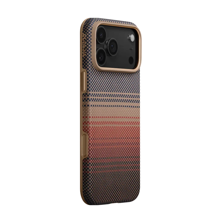iPhone 17 Series Aramid UltraGuard Case Moment · Sunset