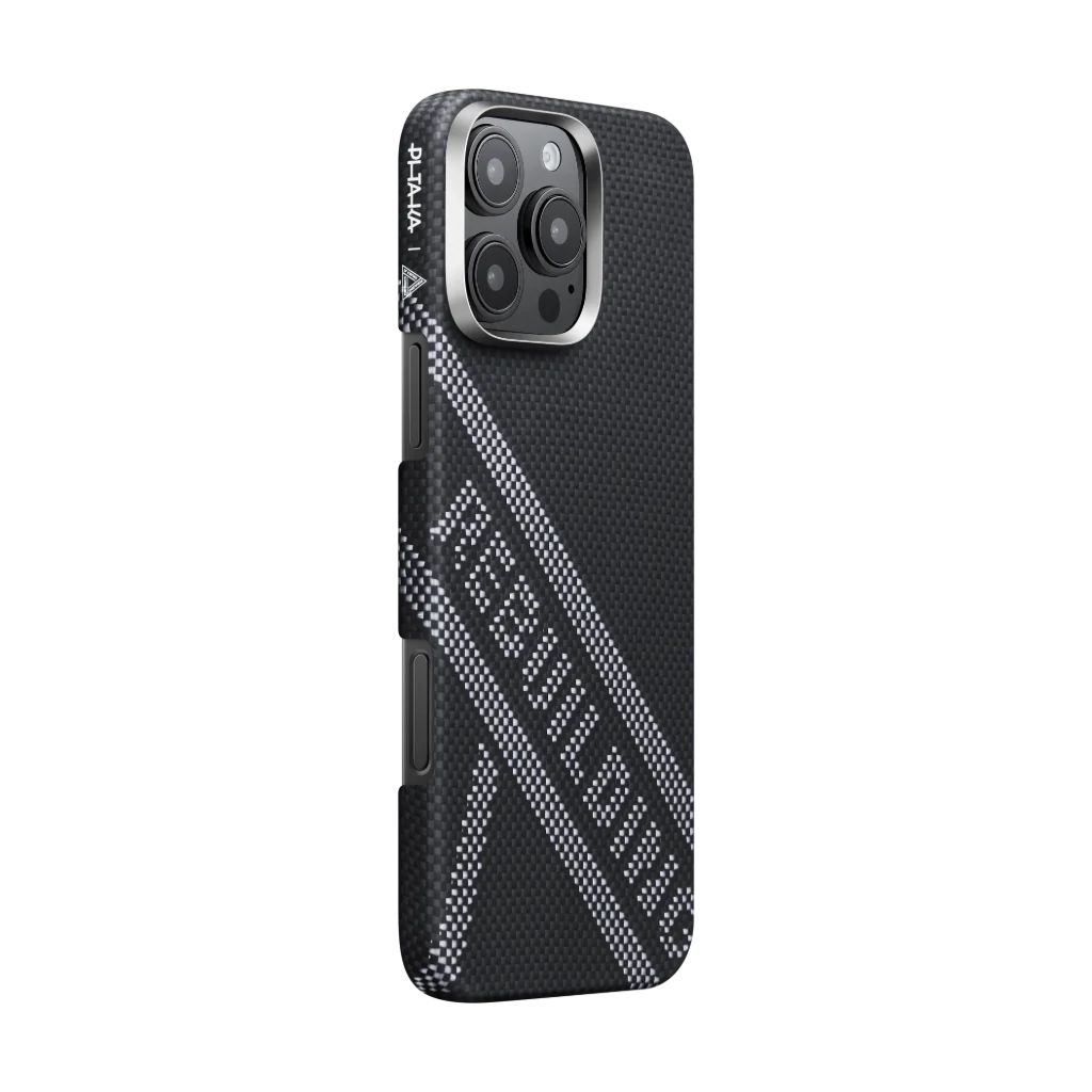 Re-TROS Collaborative Case MagEZ Tactile Woven Case 5 for iPhone 16 Series - Black