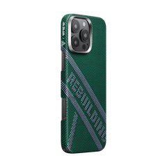 Re-TROS Collaborative Case MagEZ Tactile Woven Case 5 for iPhone 16 Series - Green