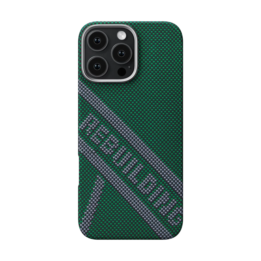 Re-TROS Collaborative Case MagEZ Tactile Woven Case 5 for iPhone 16 Series - Green