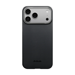 iPhone 17 Series Edge Case 600D Black/Grey (Twill) (PitaTap™)