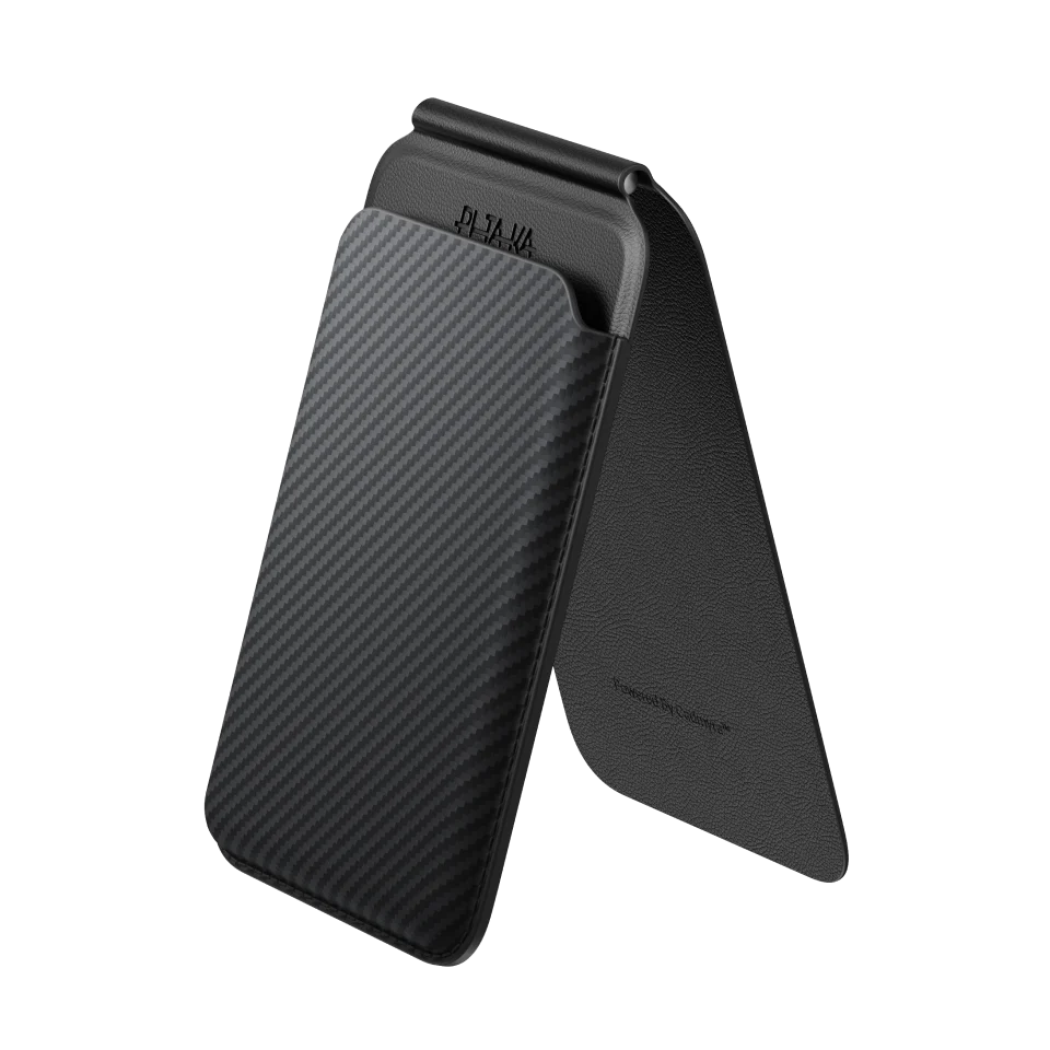 Magnetic Stand Woven Wallet