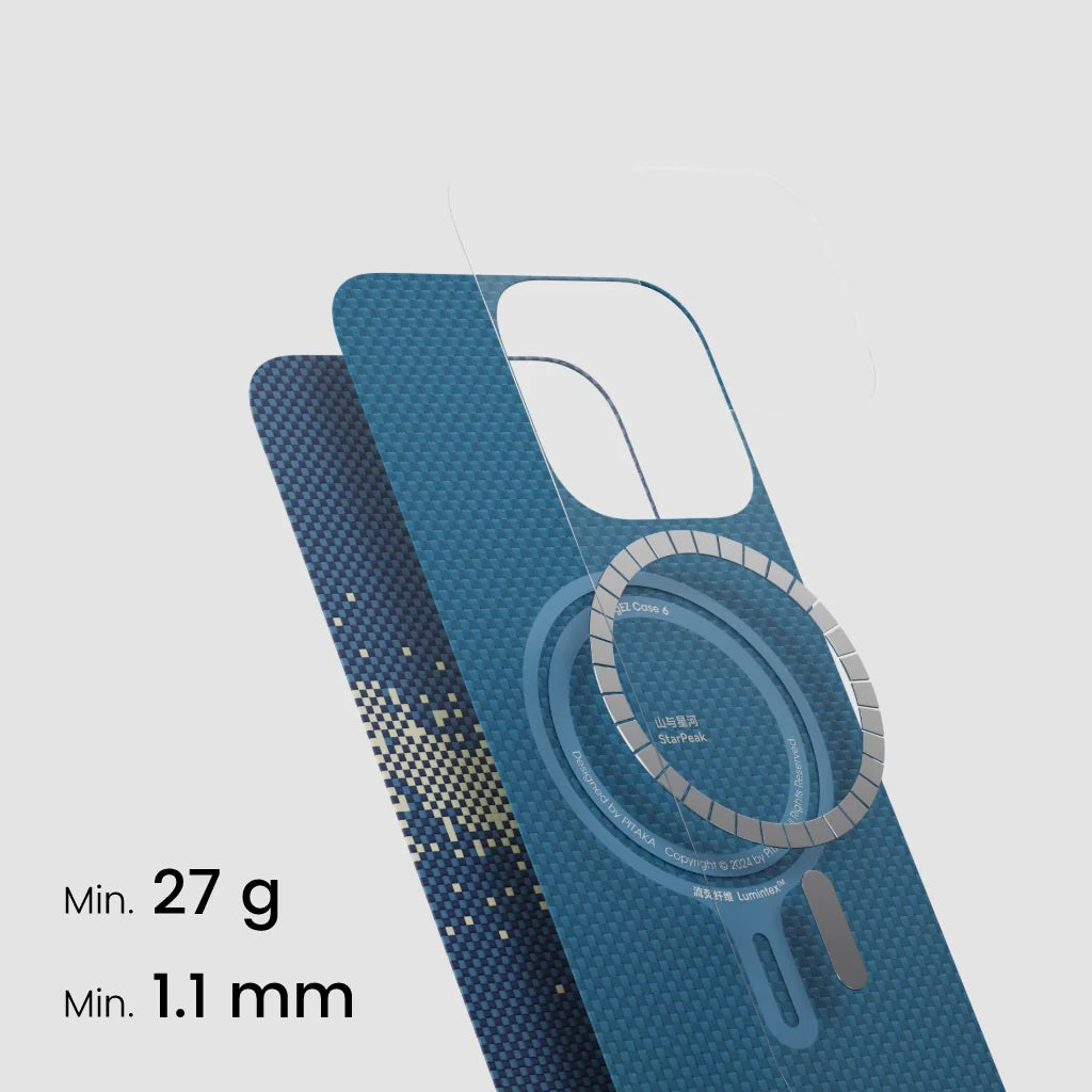 MagEZ Tactile Woven Case (Lumintex™ Edition) for iPhone 16 Series Milky Way Galaxy