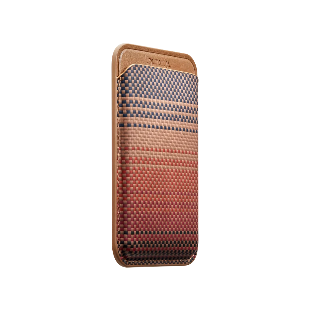 Magnetic Woven Wallet - Sunset