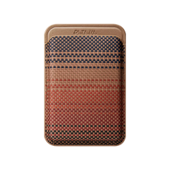 Magnetic Woven Wallet - Sunset